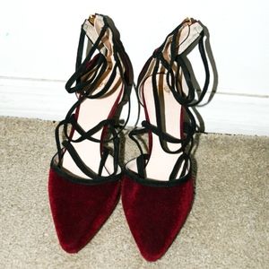 Victoria's Secret Velvet heels